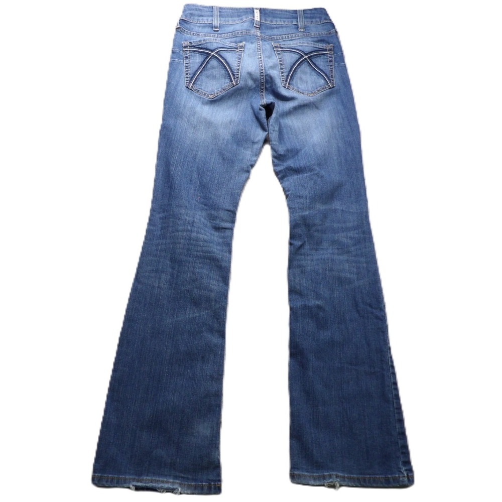 Ariat REAL Rosa Bootcut Jeans Women 28R Lita Stretch Blue Denim Pocket Stitching